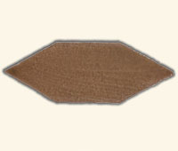 Foglie Mosaic Taupe 004 20x7,50cm