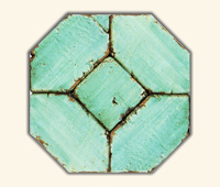 La Loggia Pannello Completo (5Pz) Smeraldo 47x47cm