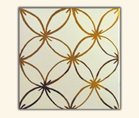 Decor Clair White Porcelain and Pure Gold 20x20cm