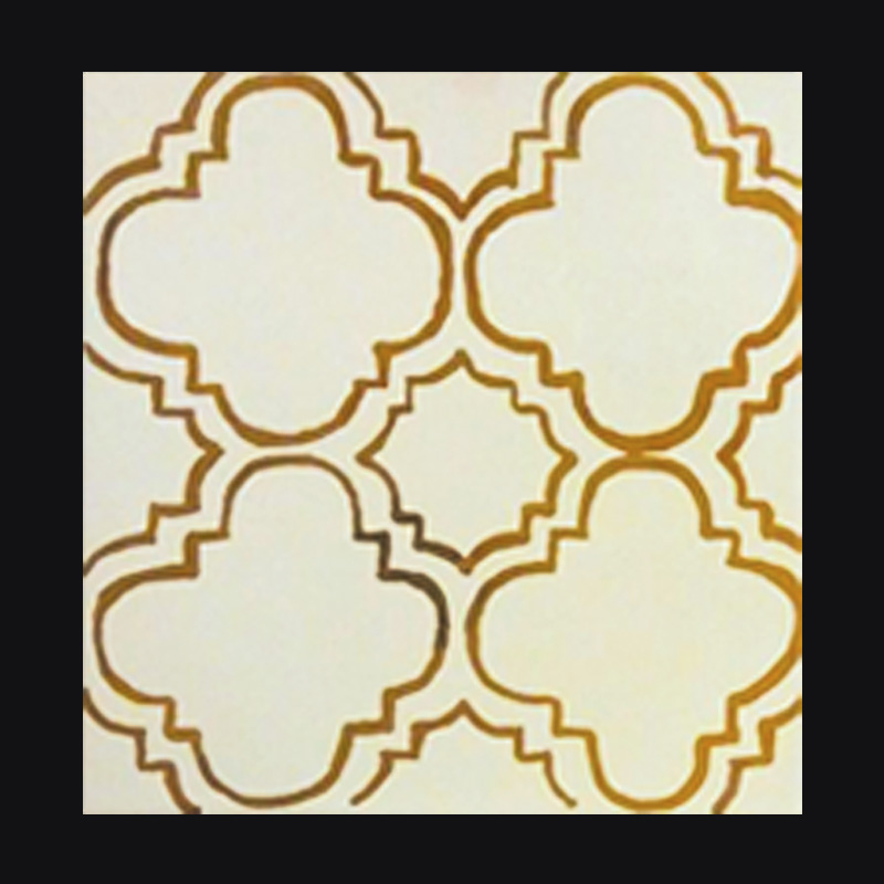 Decor Francis White Porcelain and Pure Gold 20x20cm - Clicca l'immagine per chiudere